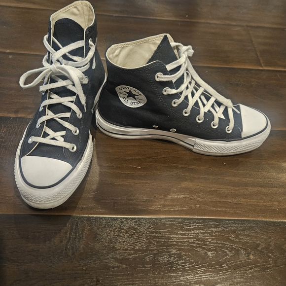 Converse High-Top Sneakers in Black and White - Picture 1 of 6